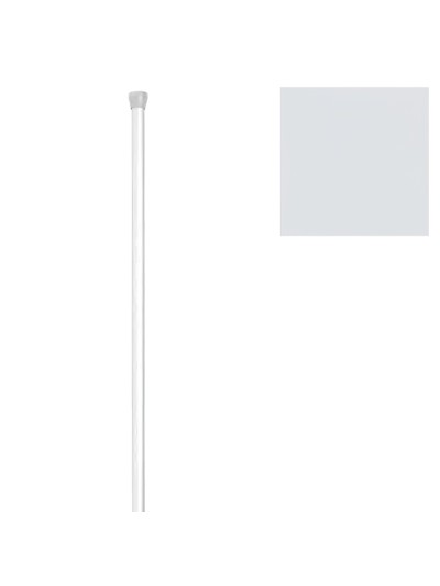 Barra Baño Recta Extensible 18 mm. (0,74-1,26) Blanco