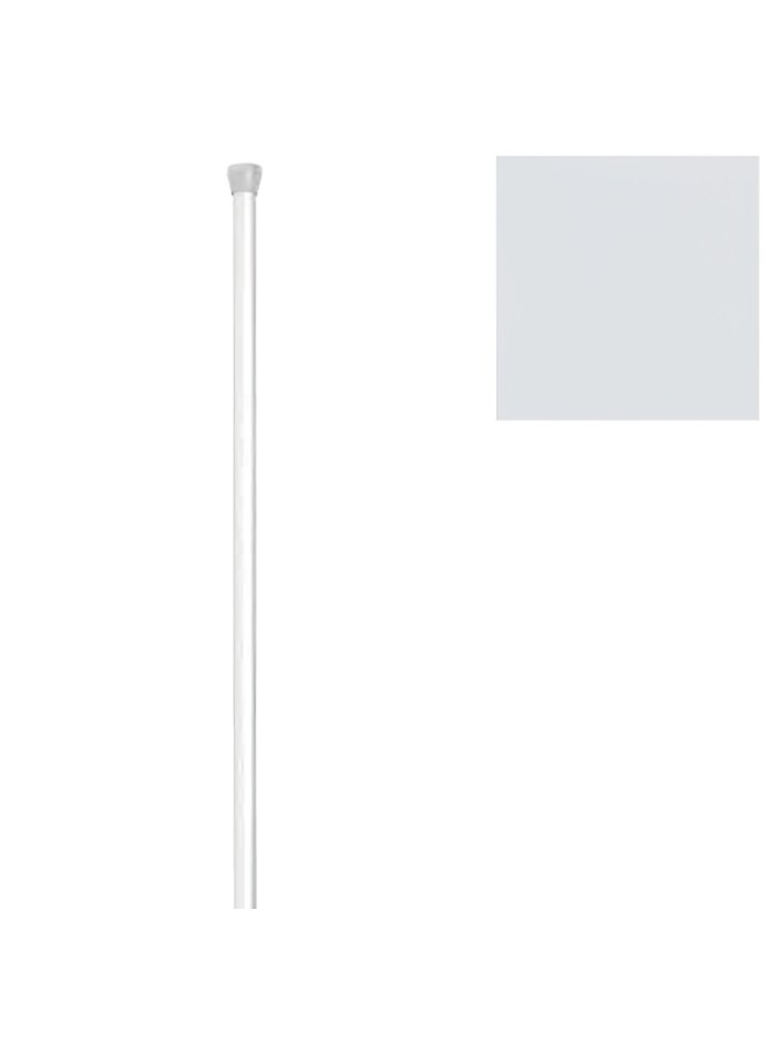 Barra Baño Recta Extensible 18 mm. (1,23-2,16) Blanco