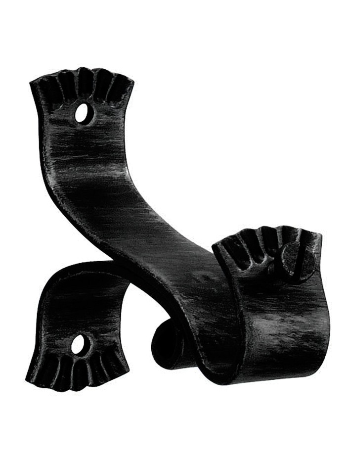 Soporte Forja Ø 20 mm. Ola Largo Negro Juego 2 Piezas Soporte Forja Ø 20 mm. Ola Largo Negro Juego 2 Piezas
