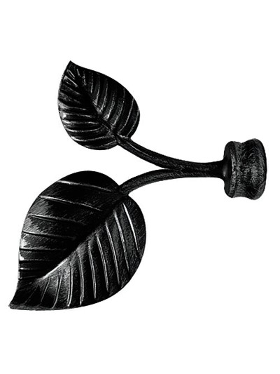 Terminal Forja Hojas Ø 20 mm. Negro  Juego 2 Piezas