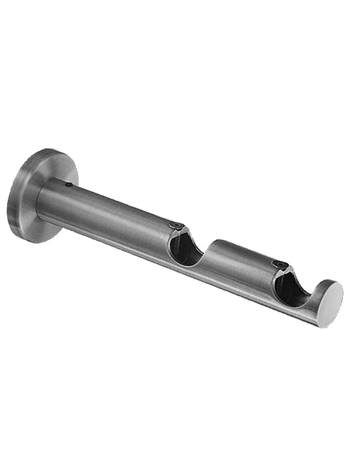 Soporte Zirconio Doble 20 mm. Niquel Mate