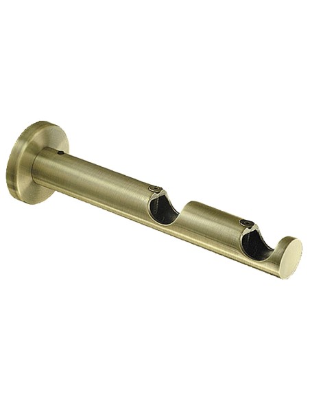 Soporte Zirconio Doble 20 mm. Bronce Viejo