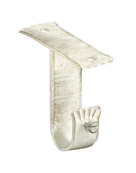 Soporte Techo Forja Ø 20 mm. Marfil / Oro (Blister 2 Piezas)