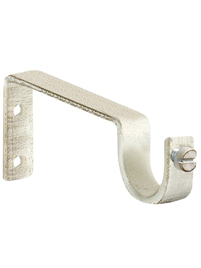 Soporte Sencillo Forja Ø 20 mm. Marfil / Oro (Blister 2 Piezas)