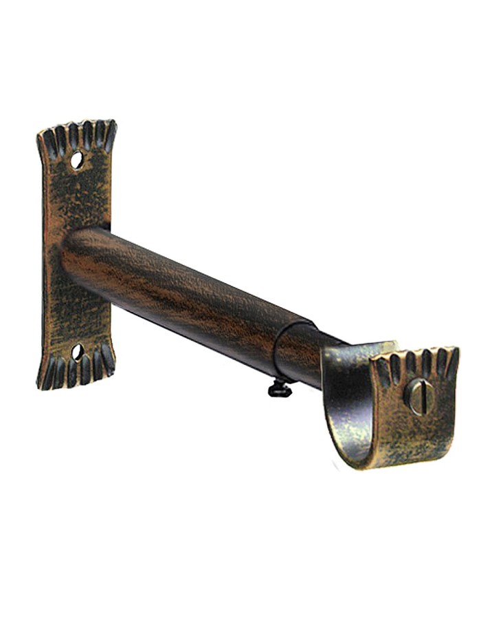 Soporte Forja Extensible 20 mm. Negro / Dorado