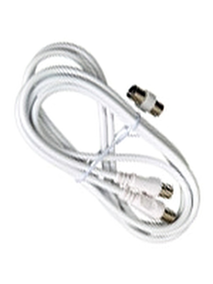 Conector TV Video Macho / Macho  2 metros Con Adaptador Macho / Hembra