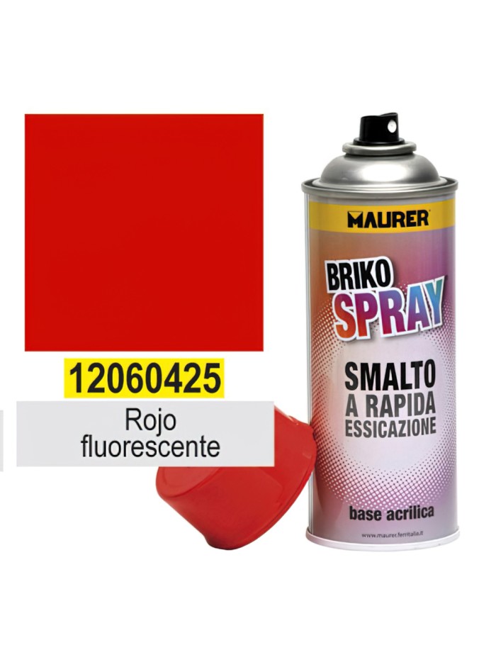 Spray Pintura Rojo Fluorescente 400 ml.