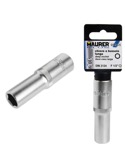 Llave Vaso Maurer 1/2 Hexagonal Larga  23mm.