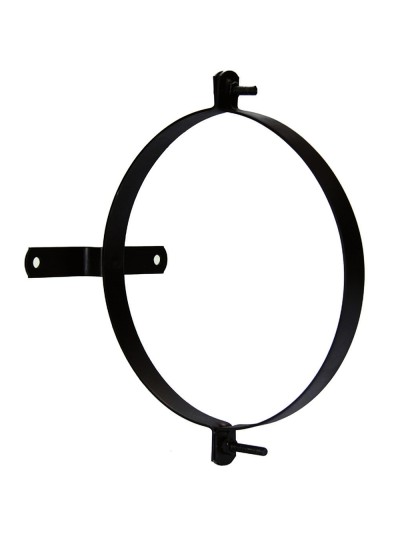 Abrazadera Para Tubo Estufa Vitrificada Con Soporte 120 mm. (2 Piezas)