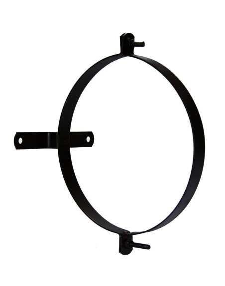 Abrazadera Para Tubo Estufa Vitrificada Con Soporte 120 mm. (2 Piezas)