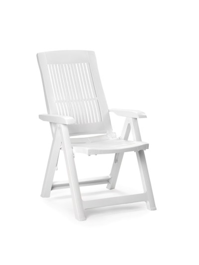 Sillon Resina 5 Posiciones Blanco Tampa