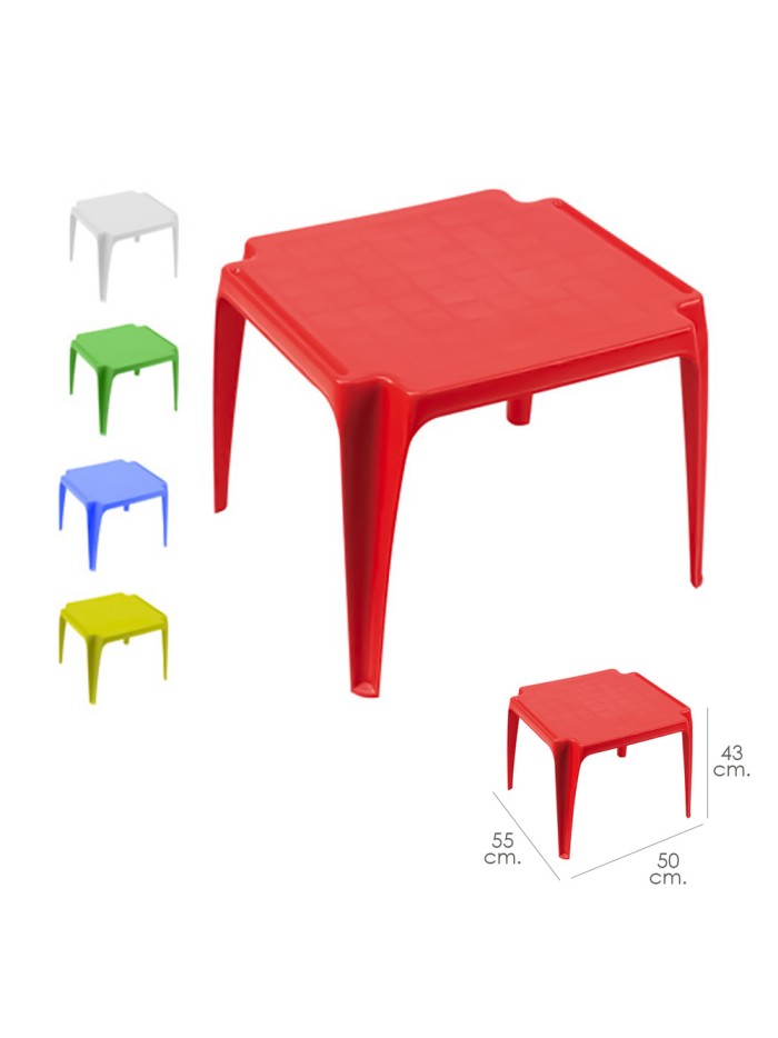 Mesa Resina Infantil Colores Surtidos