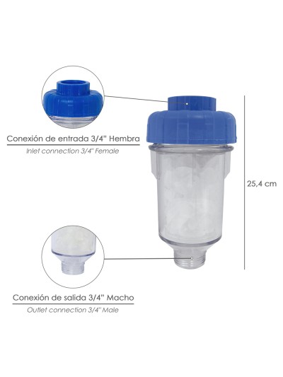 Filtro Agua Para Lavadora Directo De Polifosfato