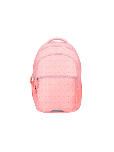Cartera escolar liderpapel moc hila multibolsillo diseño rosa 450x145x300 mm