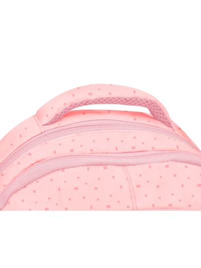 Cartera escolar liderpapel moc hila multibolsillo diseño rosa 450x145x300 mm