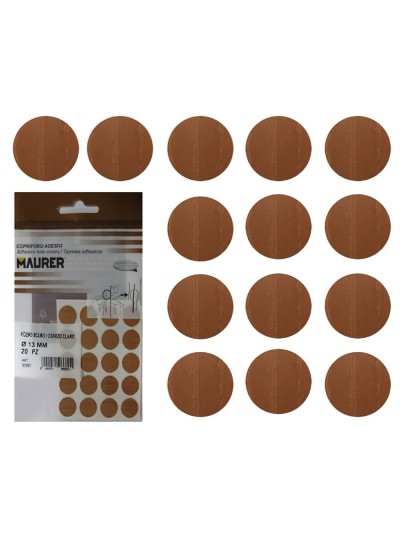Tapatornillos Adhesivos Maple (Blister 20 unidades)