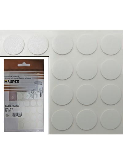 Tapatornillos Adhesivos Blanco (Blister 20 unidades)