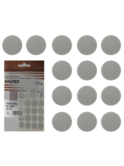 Tapatornillos Adhesivos Gris (Blister 20 unidades)