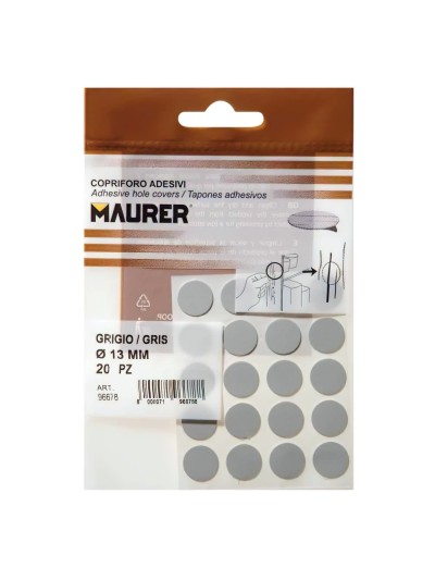 Tapatornillos Adhesivos Gris (Blister 20 unidades)