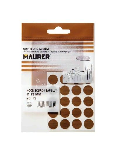 Tapatornillos Adhesivos Sapelly (Blister 20 unidades)