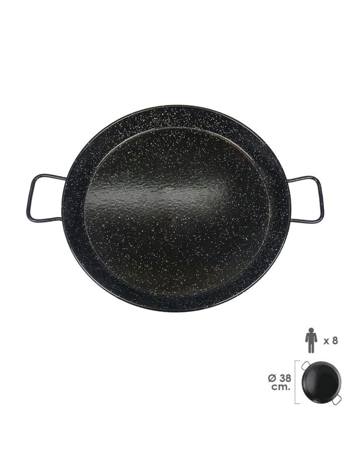 Paellera Valenciana Esmaltada   8 personas/ 38 cm
