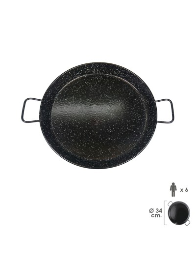 Paellera Valenciana Esmaltada   6 personas/ 34 cm