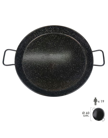 Paellera Valenciana Esmaltada  19 personas/ 60 cm