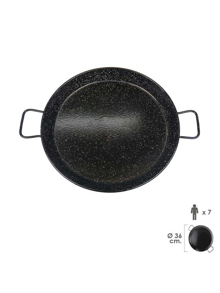 Paellera Valenciana Esmaltada   7 personas/ 36 cm