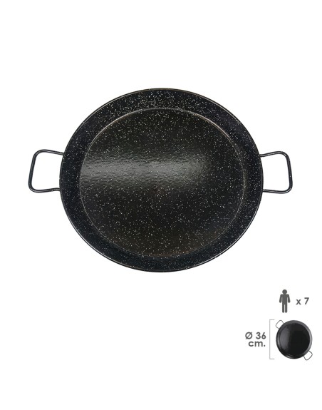 Paellera Valenciana Esmaltada   7 personas/ 36 cm