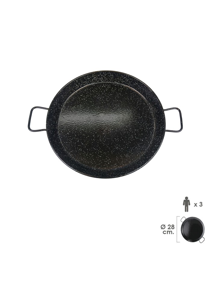 Paellera Valenciana Esmaltada   3 personas/ 28 cm.