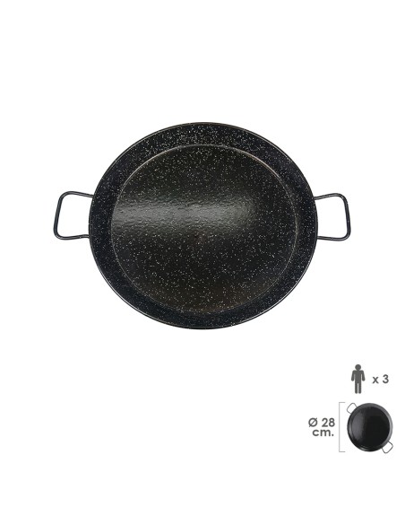 Paellera Valenciana Esmaltada   3 personas/ 28 cm.