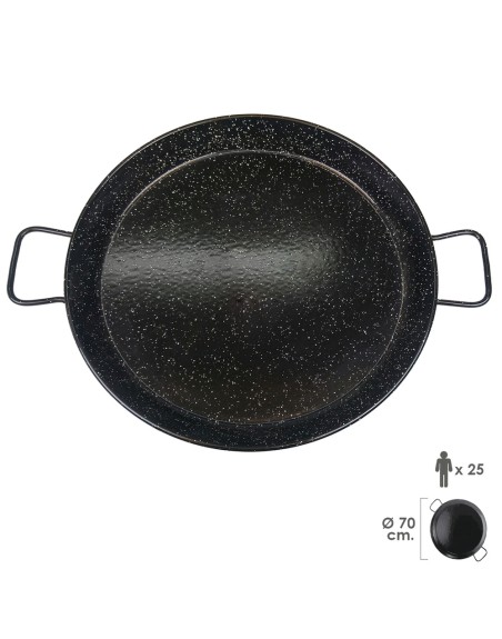 Paellera Valenciana Esmaltada  25 personas/ 70 cm