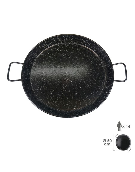 Paellera Valenciana Esmaltada  14 personas/ 50 cm