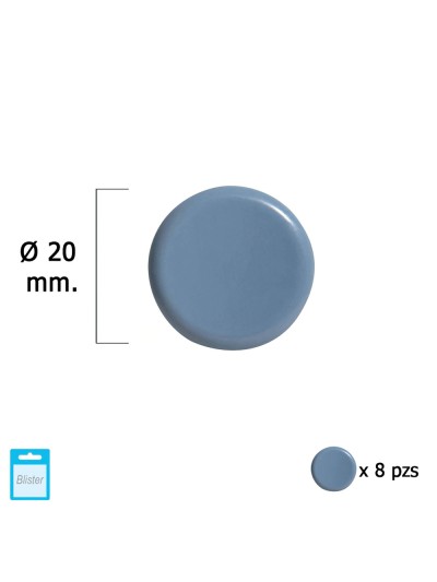 Deslizante Gris Ptfe Ø20 (Blister 8 Unidades)