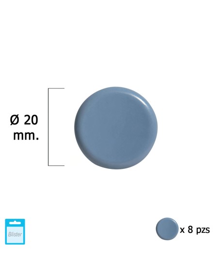 Deslizante Gris Ptfe Ø20 (Blister 8 Unidades)