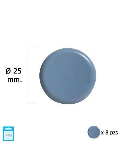 Deslizante Gris Ptfe Ø25 (Blister 8 Unidades)