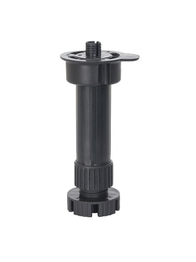 Pata Regulable Desmontable 13 / 20 cm. Negro