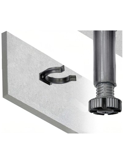 Grapa Negra Para Pata Mueble Regulable