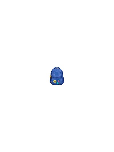 Cartera escolar liderpapel moc hila multibolsillo infantil dino azul 350x110x270 mm