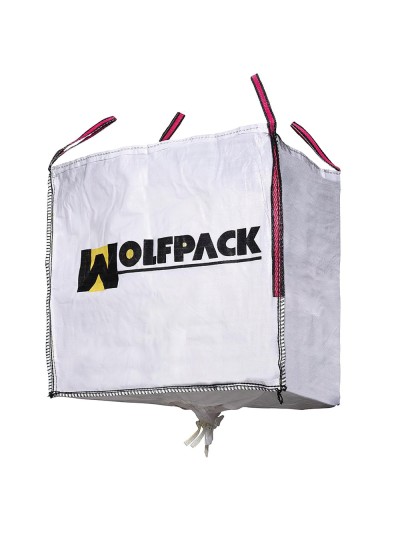 Saco Obra Big Bag Rafia 90x90x90cm. con Válvula.  Carga máxima seg. 1.000Kg.