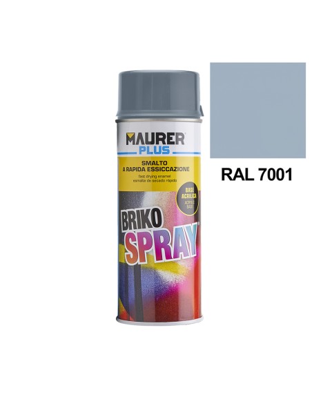 Spray Pintura Gris Plata 400 ml.
