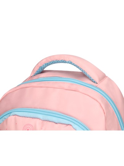 Cartera escolar liderpapel moc hila multibolsillo infantil rainbows rosa 350x110x270 mm