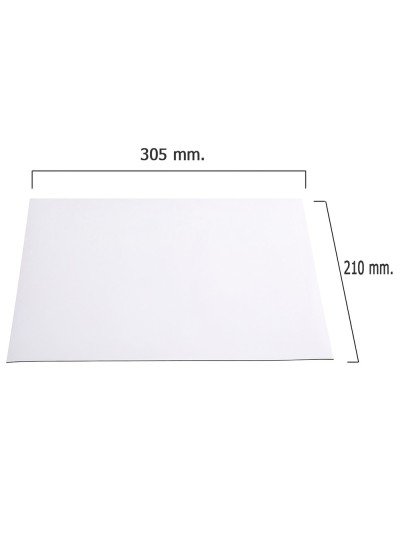 Pizarra Iman Pvc Blanca 210x305x1 mm.