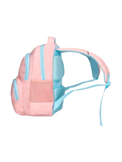 Cartera escolar liderpapel moc hila multibolsillo infantil rainbows rosa 350x110x270 mm