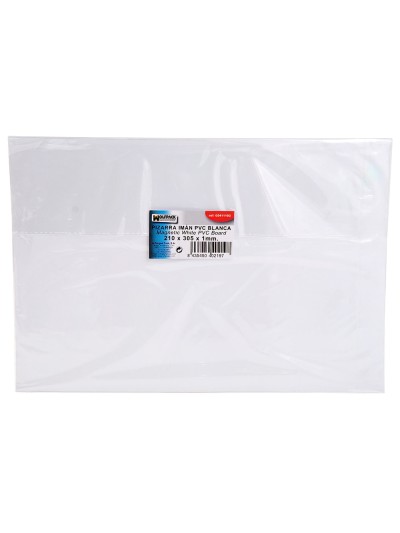 Pizarra Iman Pvc Blanca 210x305x1 mm.