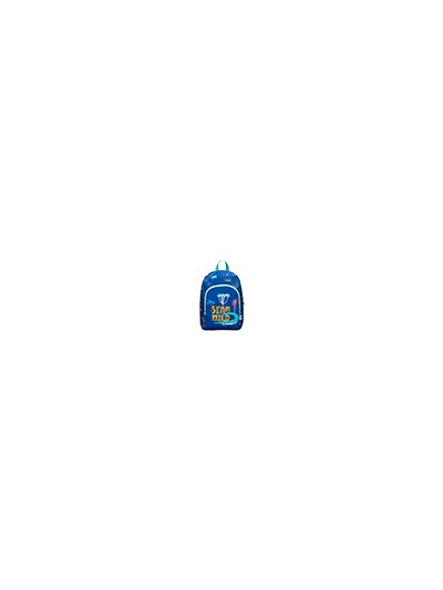 Cartera escolar liderpapel moc hila infantil safari diseño cocodrilo azul marino 330x100x250 mm