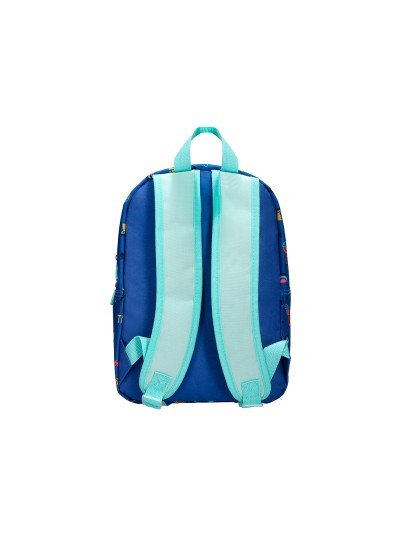 Cartera escolar liderpapel moc hila infantil safari diseño cocodrilo azul marino 330x100x250 mm