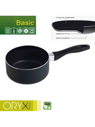 Cazo Aluminio Antiadherente Basic 16 cm./ 3 mm.