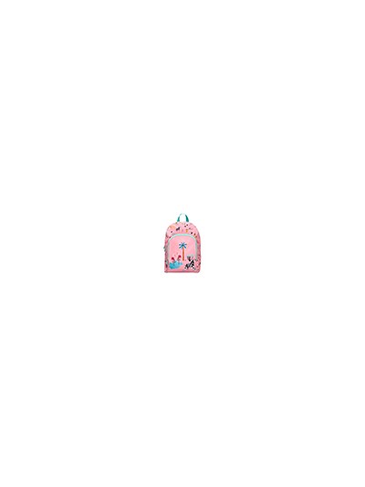 Cartera escolar liderpapel moc hila infantil safari diseño cebra rosa 330x100x250 mm
