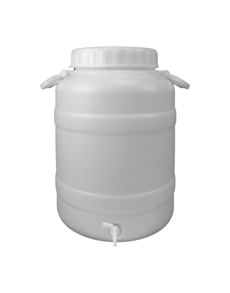 Bidon Garrafa Plastico Alimentario Con Grifo y Boca Ancha 30 Lt.
